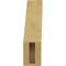Ekena Millwork 3-inch W x 8-inch D x 12-inch H Burlington Rough Cedar Woodgrain TimberThane Knee Brace, Primed BRCUR03X08X12BURRCPR - alternate 5